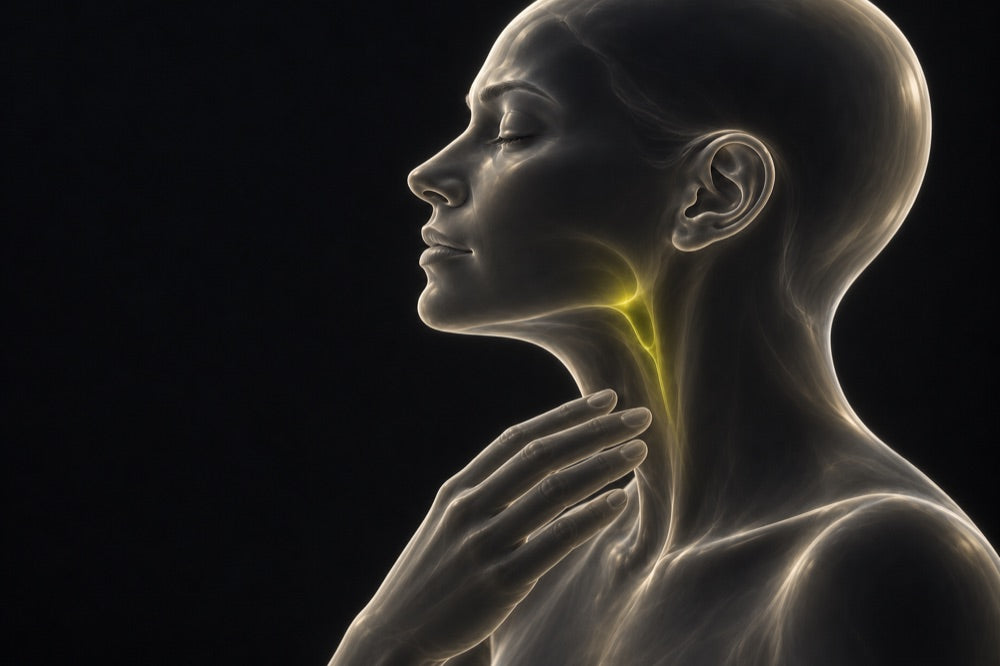 The olive oil catching at the back of the throat on swallowing